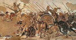 알렉산드로스 모자이크 (폼페이, 기원전 2세기쯤)