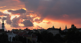 Efekt Tyndalla o zachodzie Słońca