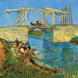 Van Gogh: Most Langlois w Arles z piorącymi kobietami (1888, postimpresjonizm)