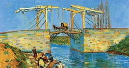 Van Gogh: Most Langlois w Arles z piorącymi kobietami (1888, postimpresjonizm)