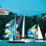 巴拉顿湖的帆船（匈牙利）