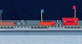 무게가 다른 차를 스프링으로 밀어봐요