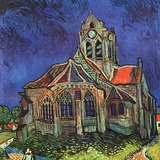 Van Gogh: Kościół w Auvers (1890, postimpresjonizm)