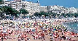 Plaża na francuskiej Riwierze
