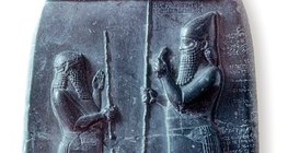 Płaskorzeźba z wizerunek asyryjskiego króla