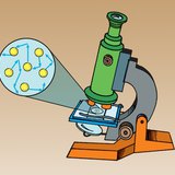 Brownian motion can be observed through a microscope