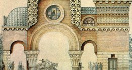 Виктор Гартман: «Эскиз городских ворот в Киеве» (акварель)