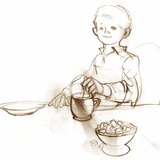 砂糖はお茶に溶けます