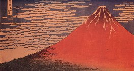 Katsushika Hokusai: Czerwony Fuji (Fine Wind, Clear Morning) (ok. 1830)