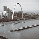 View of St. Louis with the Gateway Arch
