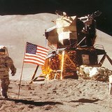 Amerikiečių astronautas Mėnulyje (Džeimsas Bensonas Ervinas, „Apollo 15“, 1971 m.)