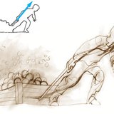 Na wykresach siła jest przedstawiana za pomocą strzałki