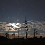 Lunar corona with the Milky Way and Jupiter