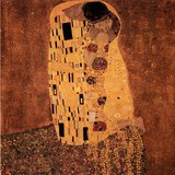 Gustav Klimt: The Kiss (1907-1908, Art Nouveau)