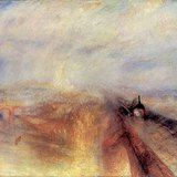 J. M. W. Turner - Deszcz, para, szybkość (Rain, Steam and Speed – The Great Western Railway) (1844, Romantyzm)
