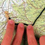Измерение длины извилистой дороги на карте – 1