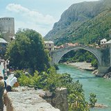 Mostar i słynny Stary Most, Bośnia i Hercegowina