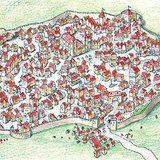 Irregular network of streets