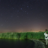 Meteor near the constellation Cassiopeia