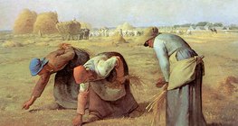 Millet: Kobiety zbierające kłosy (1857, Realizm)