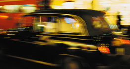 Лондонские автобус и такси