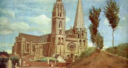 Corot: Katedra w Chartres (1830, Realizm)