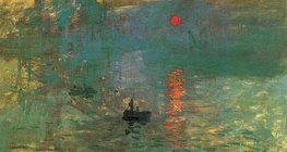 Claude Monet: Impresja, wschód słońca (1872, impresjonizm)