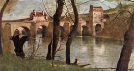 Corot: Most w Mantes (1868-1870, Realizm)