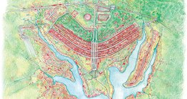 Plan miasta Brasília