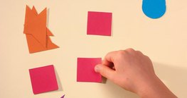 Изготовление цветных фигур – шаг 3