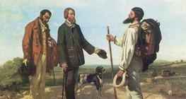 Gustave Courbet: Bonjour, Monsieur Courbet" (1854, Realizm)