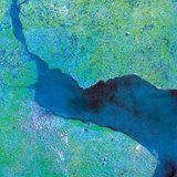 Устье реки Парана в виде воронки