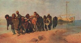 Repin: Barki na Wołdze (1873, Realizm)
