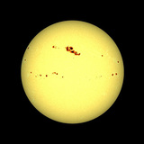 Sunspots during the peak of the solar cycle
