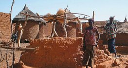 Wioska okolnica w Afryce