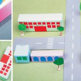 用纸盒制作街道