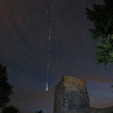 Небесные следы шаттла «Дискавери» и Международной космической станции