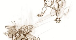 Сжатая пружина приводит в движение автомобиль