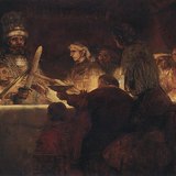 Rembrandt: The Conspiracy of the Batavians under Claudius Civilis (1661-1662, Baroque)