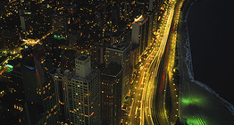 Pejzaż nocny Chicago