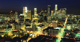 Панорама ночного Лос-Анджелеса (центр)