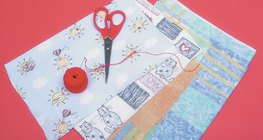 Robienie zdjęcia z tkaniny - krok 1.