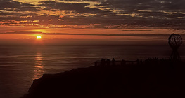 Słońce o północy na Przylądku Północnym