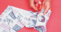 Robienie zdjęcia z tkaniny - krok 2.