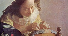 Johannes Vermeer: Koronczarka (ok. 1665, Barok)