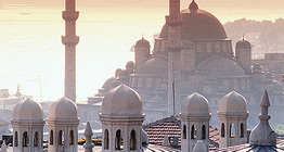 Widok Stambułu z meczetem