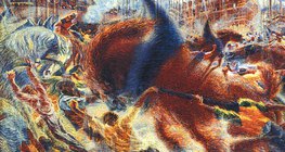 Umberto Boccioni - The City Rises (1911-1912, futuryzm)