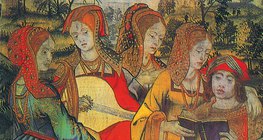 Śpiewacy Madrygałowie na gobelinie