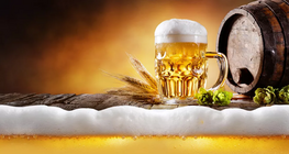 Beer, bread in a bottle