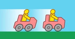 走行中の車に後方から追突する